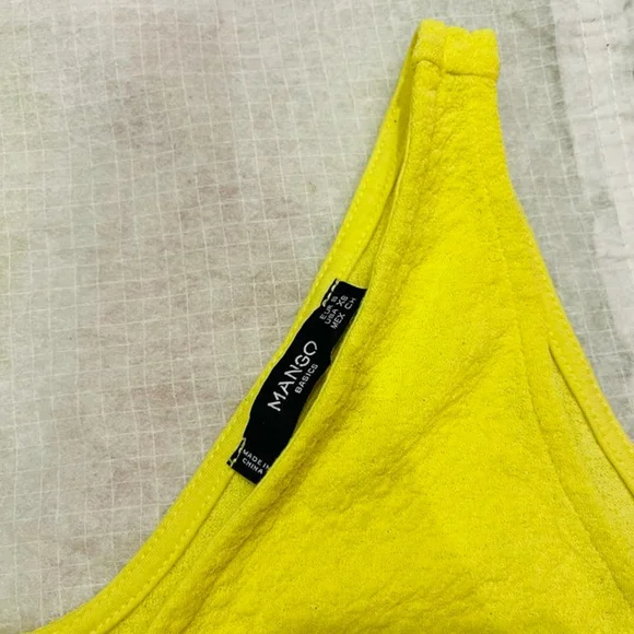 MANGO yellow textured top - Picture 13 of 15